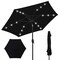 Best Choice Products 7.5ft Outdoor Solar Patio Umbrella for Deck, Pool w/ Tilt, Crank, LED Lights